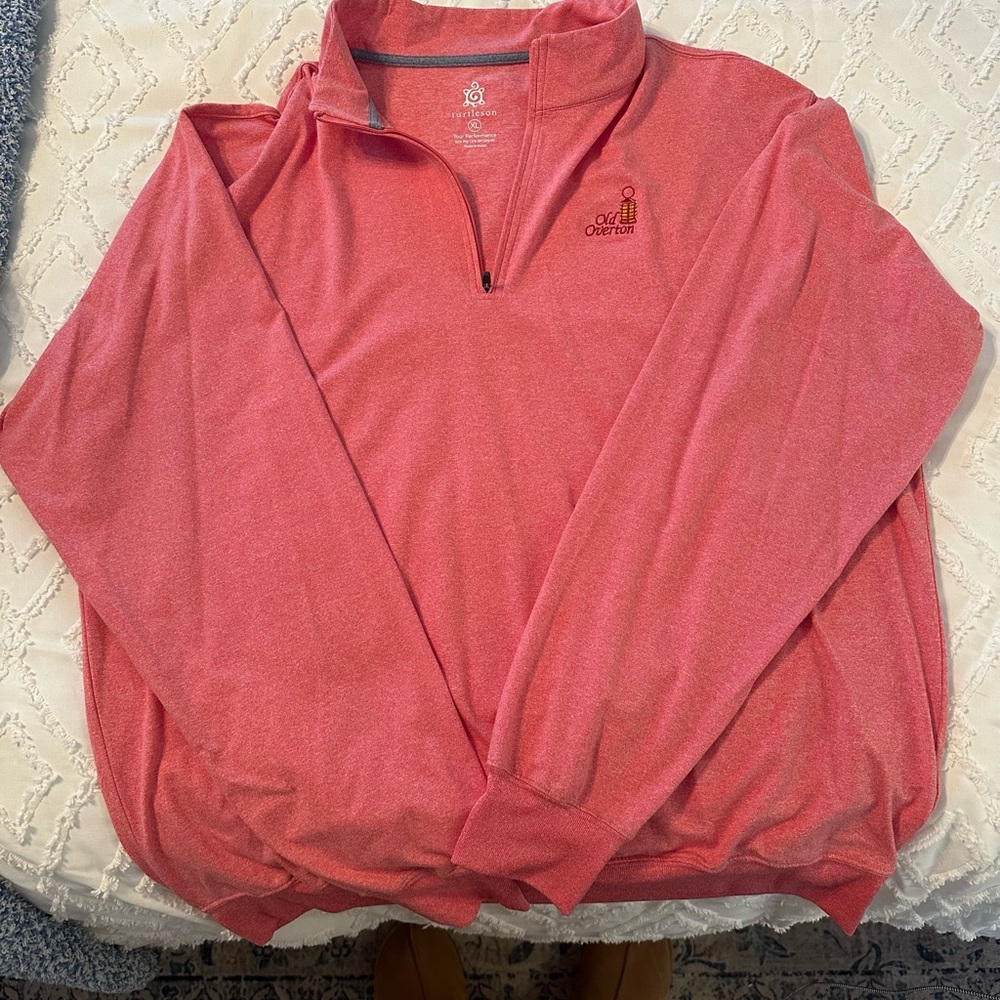 Turtleson size XL 1/4 zip golf pullover from Old Overton Golf Club.